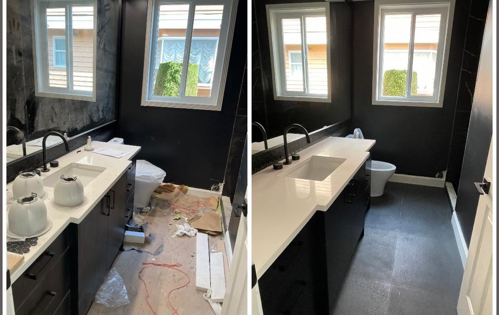 Professionally cleaned and sanitised bathroom in a Denver home