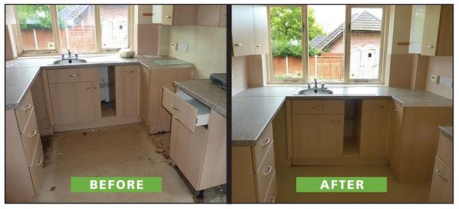 Before and after whole home cleaning service in Denver