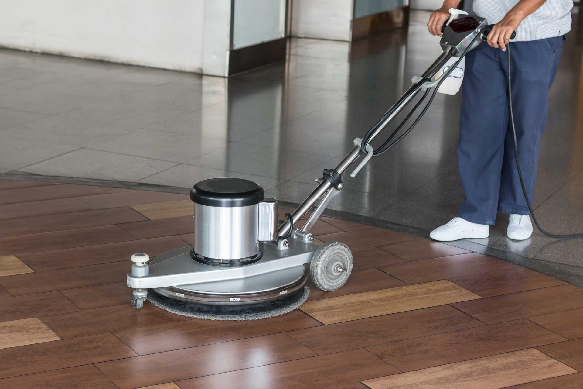 Machine floor cleaning in a Denver industrial facility