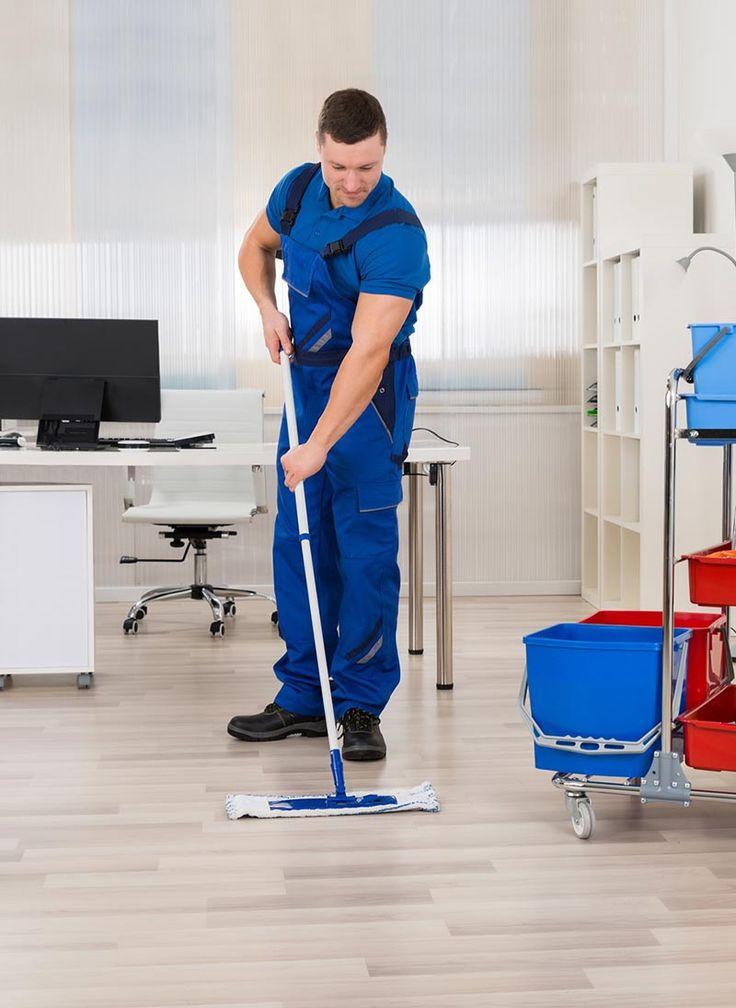 Janitorial crew servicing a Denver commercial facility